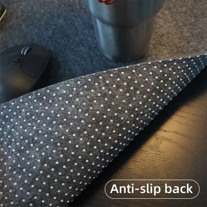 Accessoires de jeu Tapis de souris en feutre de laine, grand format, tapis d'écriture, tapis de clavier/souris antidérapant, protection pour bureau d'ordinateur à domicile ou au bureau