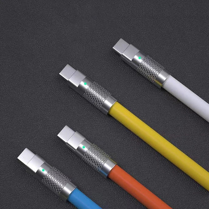 Câble de charge rapide PD Type C en silicone liquide, 120 W, 6 A, 1 m ou 2 m, câble de charge rapide USB-C vers USB-C