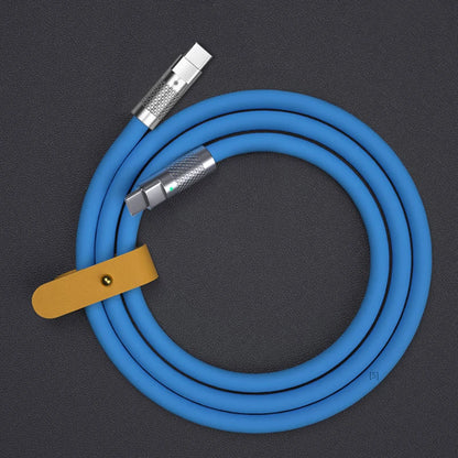 Câble de charge rapide PD Type C en silicone liquide, 120 W, 6 A, 1 m ou 2 m, câble de charge rapide USB-C vers USB-C